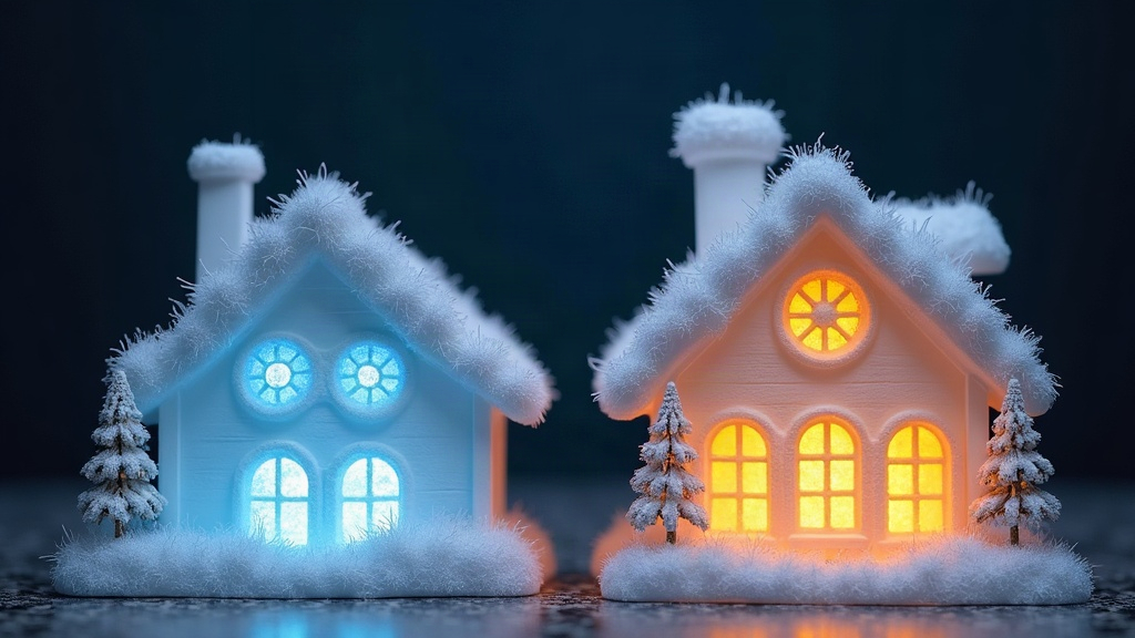 PLA Silk vs PETG Translucent for LED Christmas Village Windows
